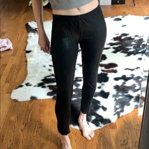 Black snake skin print leggings